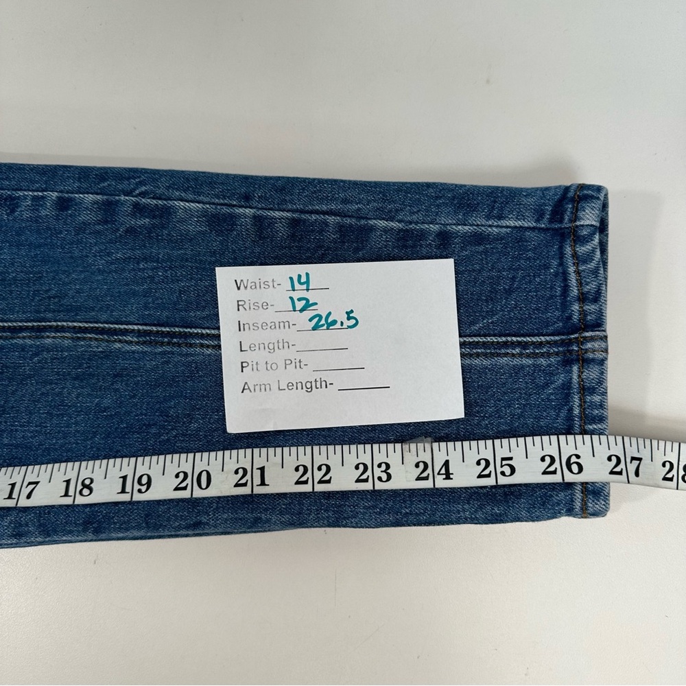 DEREK LAM 10 CROSBY Denim Womens Sz 27 Med Wash High Rise Double Button … - Picture 9 of 16